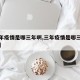 【三年疫情是哪三年啊,三年疫情是哪三年啊图片】